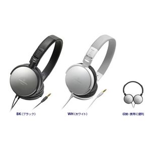 オーディオテクニカ <EARSUIT>ポータブルヘッドホン(ブラック) ATH-ES7BK
