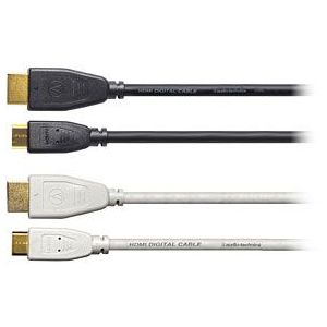 オーディオテクニカ HDMIケーブル TypeC(片側ミニHDMIプラグ) 1.0m ホワイト AT-HMC/1.0 WH