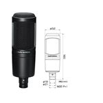 オーディオテクニカ サイドアドレスマイク AT2020