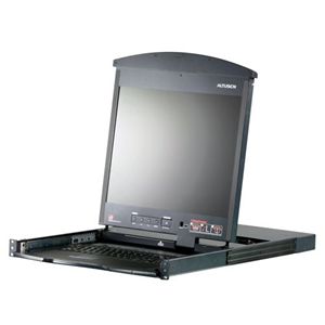 ATEN 8ポート マルチプラットホーム対応 17インチ KVMドロア(Cat5ケーブル仕様/ショート) KL1508MJJS/ATEN