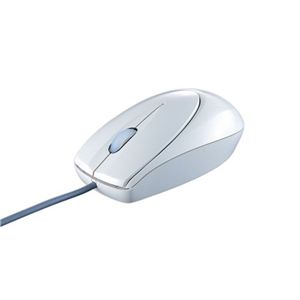 BUFFALO 光学式有線マウス USB接続 Lサイズ 白箱 RoHS対応 ライトグレー BOMULLGA