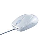 BUFFALO 光学式有線マウス USB接続 Mサイズ 白箱 RoHS対応 ライトグレー BOMUMLGA