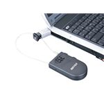 BUFFALO 防犯グッズ セキュリティワイヤー巻取りケーブル&アダプタ BSQ06A