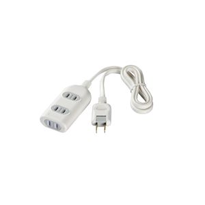 BUFFALO OAタップ 2ピン 3個口 ほこり防止シャッター付 2m ホワイト BSTA23B20WH