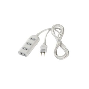 BUFFALO OAタップ 2ピン 4個口 トラッキング防止プラグ 3m ホワイト BSTA24A30WH