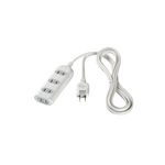 BUFFALO OAタップ 2ピン 4個口 ほこり防止シャッター付 3m ホワイト BSTA24B30WH