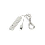 BUFFALO OAタップ 2ピン 6個口 トラッキング防止プラグ 2m ホワイト BSTA26A20WH