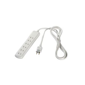 BUFFALO OAタップ 2ピン 6個口 集中スイッチ付 2.5m ホワイト BSTA26C25WH