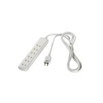 BUFFALO OAタップ 2ピン 6個口 集中スイッチ付 2.5m ホワイト BSTA26C25WH