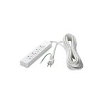 BUFFALO OAタップ 3ピン 4個口 トラッキング防止プラグ 2.5m ホワイト BSTA34A25WH