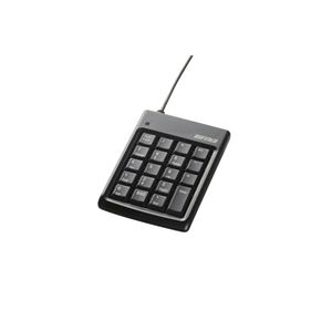 BUFFALO テンキーボード USB接続 16mmピッチ ブラック BSTK01BK