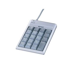 BUFFALO テンキーボード USB接続 スタンダード シルバー BTKU02SVA