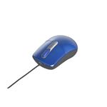 BUFFALO 光学式有線マウス USB接続 Mサイズ 延長ケーブル付 ブルー BSMOU05MBL