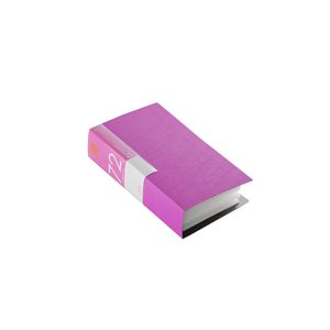 BUFFALO CD&DVDファイルケース ブックタイプ 72枚収納 ピンク BSCD01F72PK