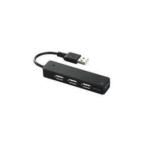 BUFFALO USB2.0Hub バスパワー 4ポート ブラック BSH4U06BK