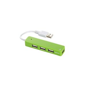BUFFALO USB2.0Hub バスパワー 4ポート グリーン BSH4U06GR