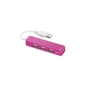 BUFFALO USB2.0Hub バスパワー 4ポート ピンク BSH4U06PK