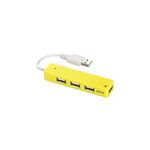 BUFFALO USB2.0Hub バスパワー 4ポート イエロー BSH4U06YE