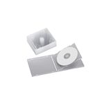 BUFFALO CD&DVDケース ハードタイプ クリア 2枚収納x5枚セット BSCD0325HCR