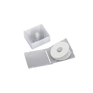 BUFFALO CD&DVDケース ハードタイプ クリア 3枚収納x5枚セット BSCD0335HCR