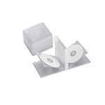 BUFFALO CD&DVDケース ハードタイプ クリア 6枚収納x5枚セット BSCD0365HCR