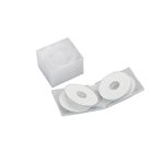 BUFFALO CD&DVDケース ソフトタイプ クリアホワイト 6枚収納x5枚セット BSCD0365SCWH