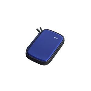 BUFFALO キャリングバッグ HDDケース HD-PEU2専用 セミハード ブルー BSHC01BL