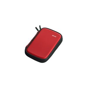 BUFFALO キャリングバッグ HDDケース HD-PEU2専用 セミハード レッド BSHC01RD