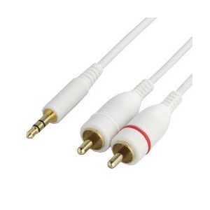 BUFFALO AVケーブル ピンプラグ:ステレオミニプラグ 1.0m ホワイト BSIPC04U10WH