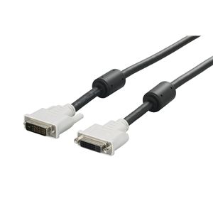 BUFFALO ディスプレイ延長ケーブル DVI-Dオス:DVI-Dメス コア付 2.0m BSDCDED20