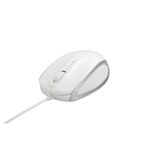 BUFFALO レーザー式有線マウス USB接続 ラバーグリップ ホワイト BSMLU05SWH
