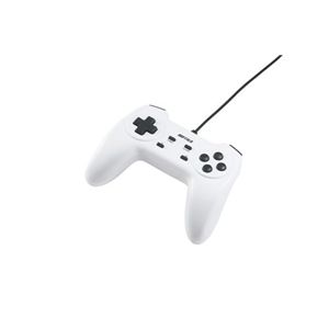 BUFFALO USBゲームパッド 10ボタン デジタル対応 連射機能 ホワイト BSGP1001WH
