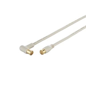 BUFFALO アンテナケーブル 地デジ対応 L型:ストレートプラグ 5.0m BSATVLS50S