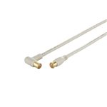 BUFFALO アンテナケーブル 地デジ対応 L型:ストレートプラグ 5.0m BSATVLS50S