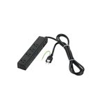 BUFFALO OAタップ 8個口(3ピン4個+2ピン4個) 雷サージ付 2m ブラック BSTAC8A20BK