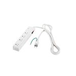 BUFFALO OAタップ 8個口(3ピン4個+2ピン4個) 雷サージ付 2m ホワイト BSTAC8A20WH