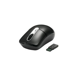 BUFFALO 光学式無線マウス 27MHz Mサイズ レシーバー収納 ブラック BSMOW05MBK