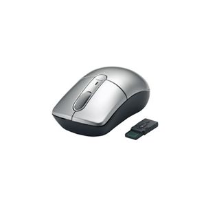 BUFFALO 光学式無線マウス 27MHz Mサイズ レシーバー収納 シルバー BSMOW05MSV