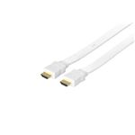 BUFFALO HDMIケーブル Ver1.4準拠 フラットモデル 1.5m ホワイト BSHD2215WH