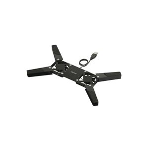 BUFFALO ノートPCクーラー コンパクトタイプ USB接続 ブラック BSPC04BK