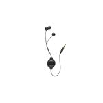 BUFFALO ステレオイヤフォン カナル式 巻き取りモデル ブラック BSEP08BK