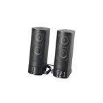 BUFFALO マルチメディアスピーカー ミニプラグ接続 USB電源 ブラック BSSP18UBK