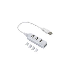 BUFFALO USB2.0Hub バスパワー 4ポート 延長ケーブル付 ホワイト BSHT4UWH