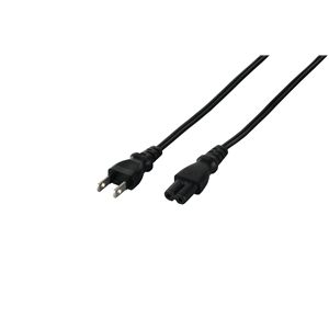 BUFFALO 電源ケーブル 2ピンソケット:2ピンプラグ 1.0m ブラック BSACC0510BK