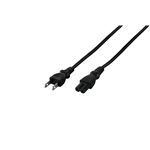 BUFFALO 電源ケーブル 2ピンソケット:2ピンプラグ 2.0m ブラック BSACC0520BK