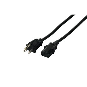 BUFFALO 電源ケーブル 3ピンソケット:3ピンプラグ 2.0m ブラック BSACC0720BK