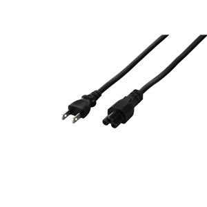 BUFFALO 電源ケーブル DELL/HP用 3ピンメス:2ピンプラグ 0.2m ブラック BSACC0802BK
