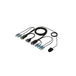 BUFFALO パソコン自動切替器 ディスプレイ:PS2キーボード:PS2マウス BSKMR202