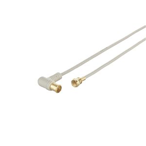 BUFFALO アンテナケーブル 地デジ対応 スリム L型:ネジ式ロック 3.0m BSATVRL30S