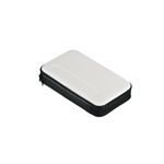 BUFFALO CD/DVD/Blu-rayセミハードケース 衝撃吸収 72枚収納 ホワイト BSCD10K72WH